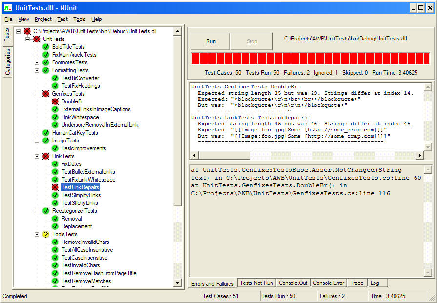 NUnit Unit Testing Tool