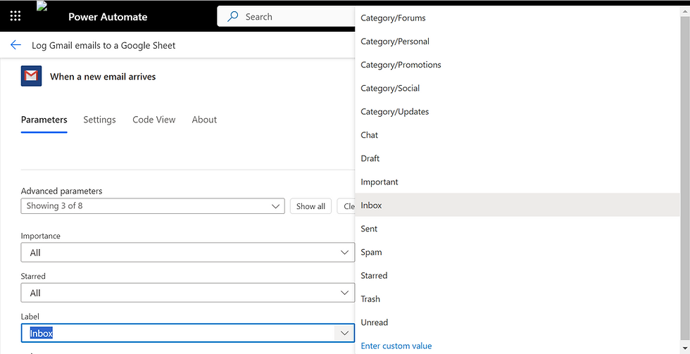 Log Gmail Emails to a Google Sheet Using Power Automate