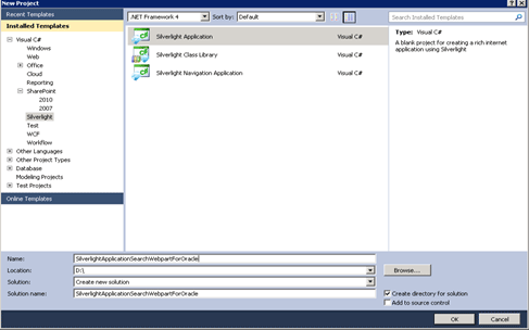 How to connect to Oracle database using WCF in Silverlight