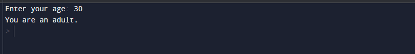 NULL in Python: using elif