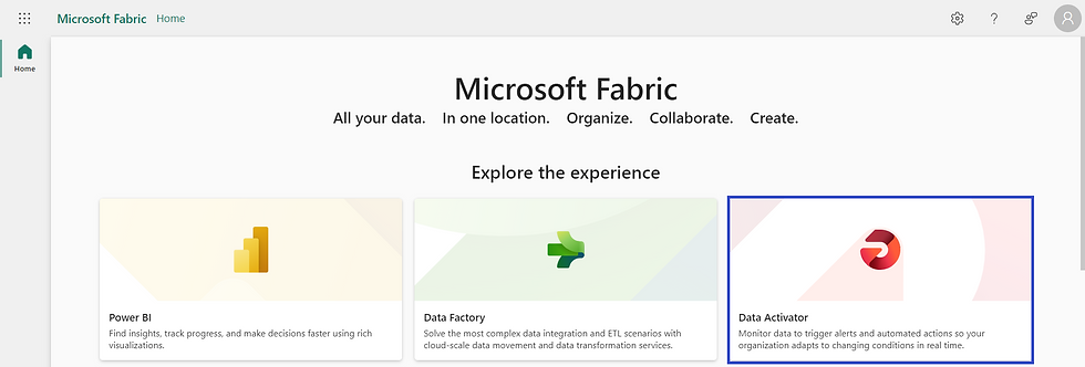 Create Data Activator in Microsoft Fabric