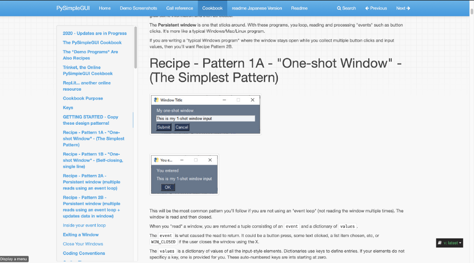 UIs in Python with PySimpleGUI