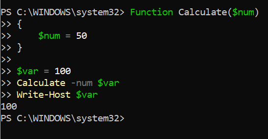 PowerShell Reference Variable