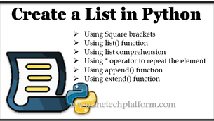 How to create a list in Python