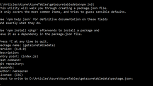 Working With Azure Tables - Part Two