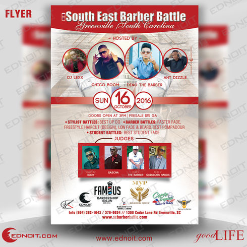 Demo Flyer South East Barber