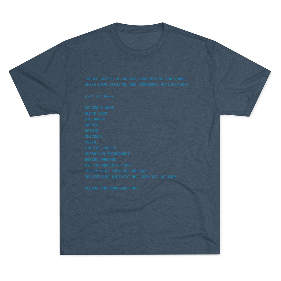 Thumbnail: WarGames Tee WOPR Vintage Unisex Crew Tee