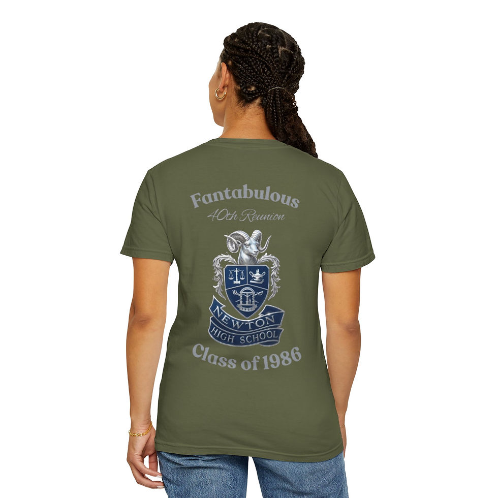 Thumbnail: WOMENS - Class of 1986 Reunion T-Shirt — Newton High School Crest Tee