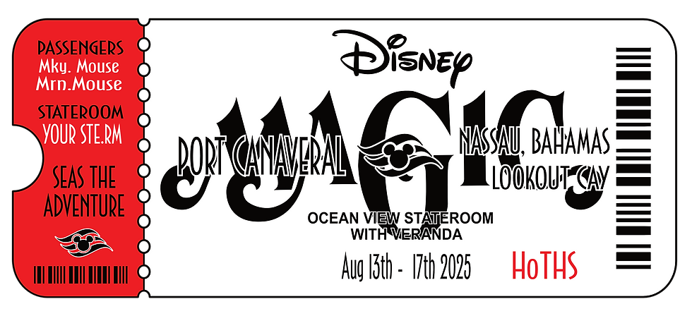 Thumbnail: Custom Laser Engraved True Flat DCL Stateroom Door Magnet