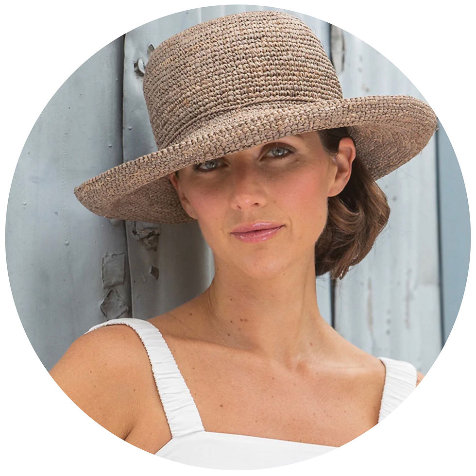 Forever Summer Stylish Breton Hat - Mushroom