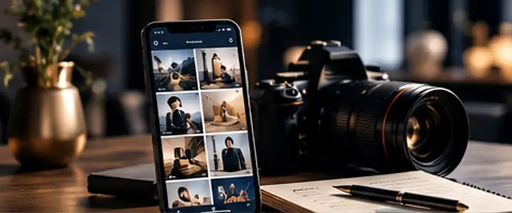Camera, smartphone and editing setup for social content creation