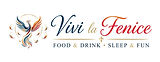 Logo Vivi la Fenice con fenice stilizzata e slogan