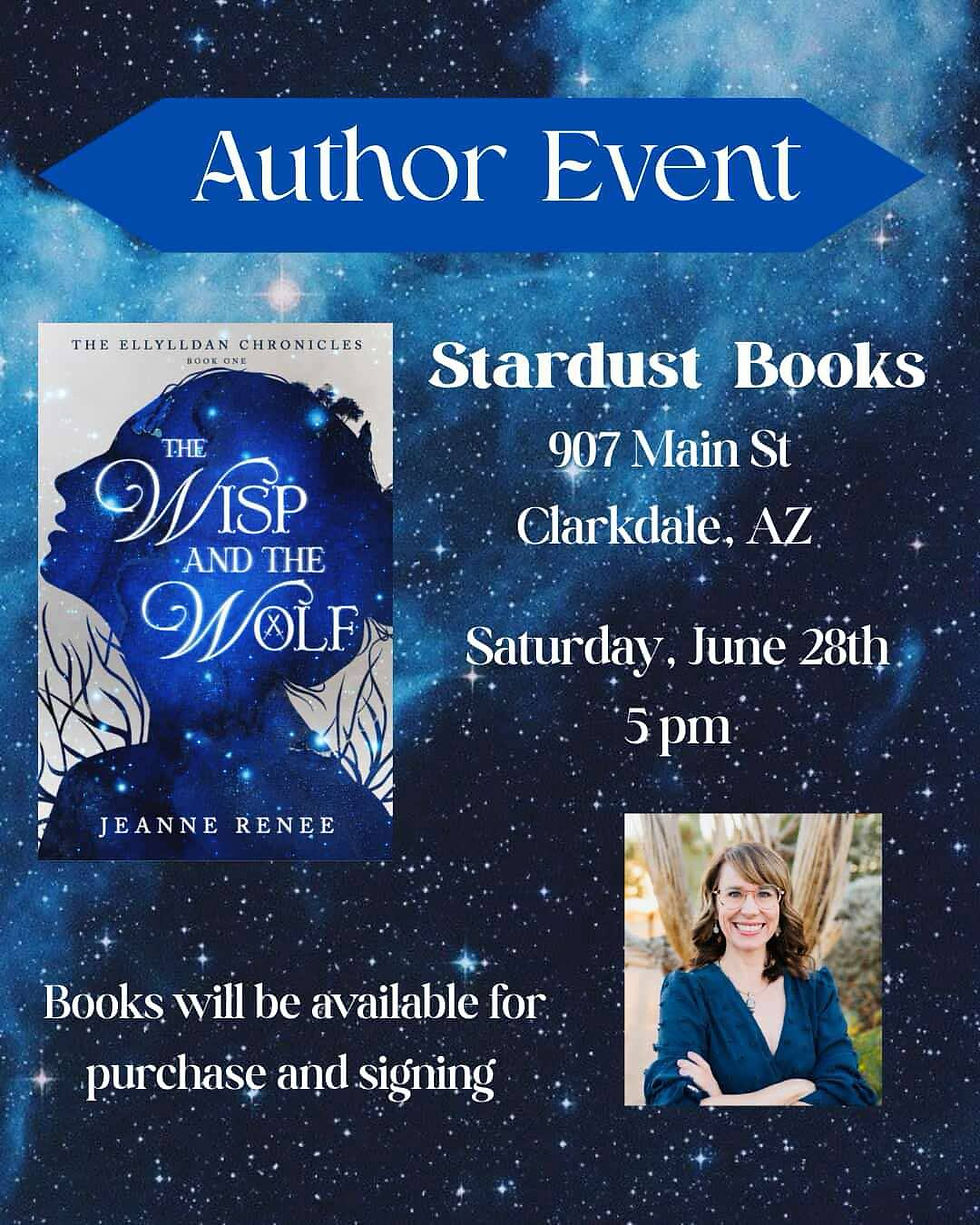 Author signing with Jeanne Renee