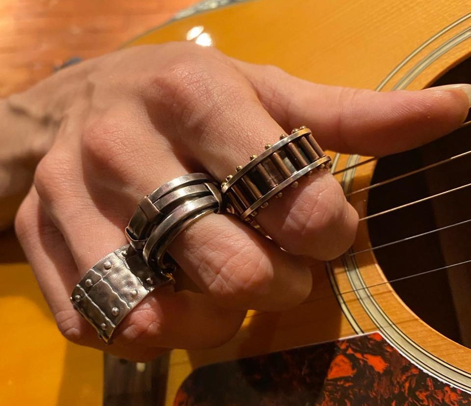 Miniatura: Anel Brad Pitt em PRATA - New Vintage