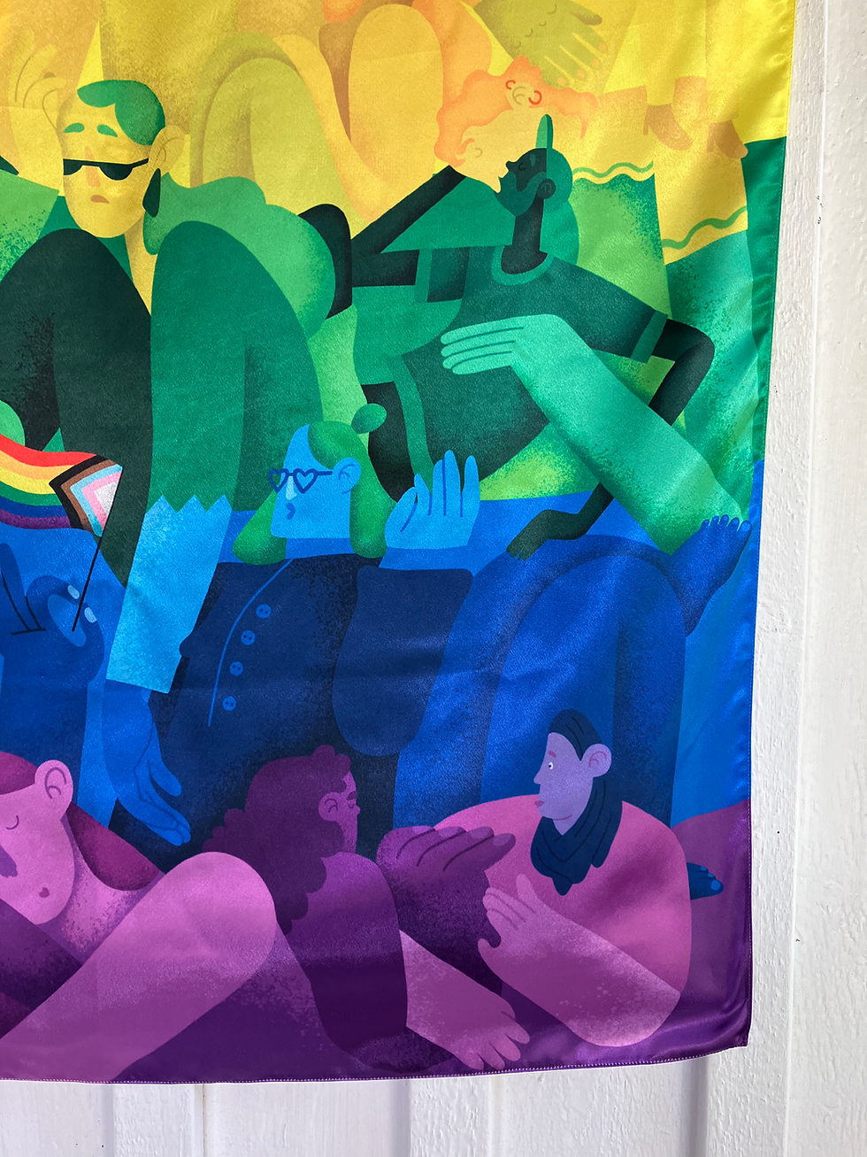 Miniatyrbild: Illustrerad Pride Flagga