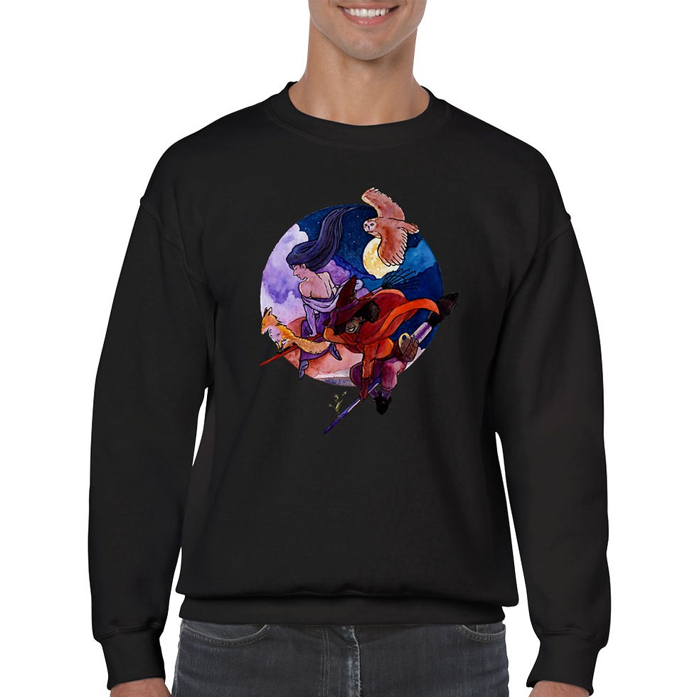 Thumbnail: We Ride at Dusk - Unisex Crewneck Sweatshirt