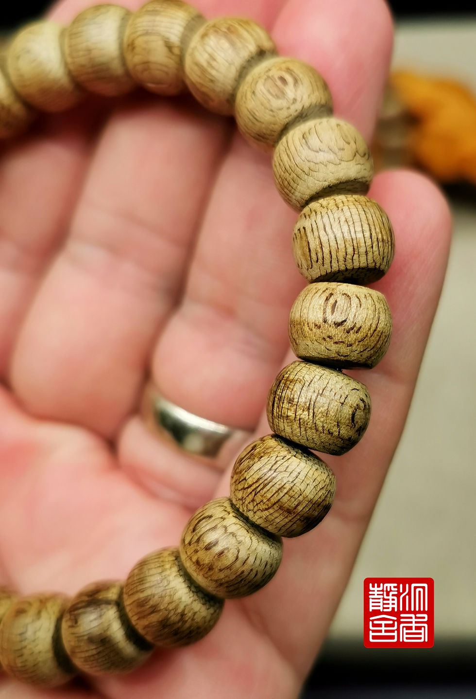Thumbnail: 🌿Agarwood Brunei Old style Bracelet 11mm 🌿