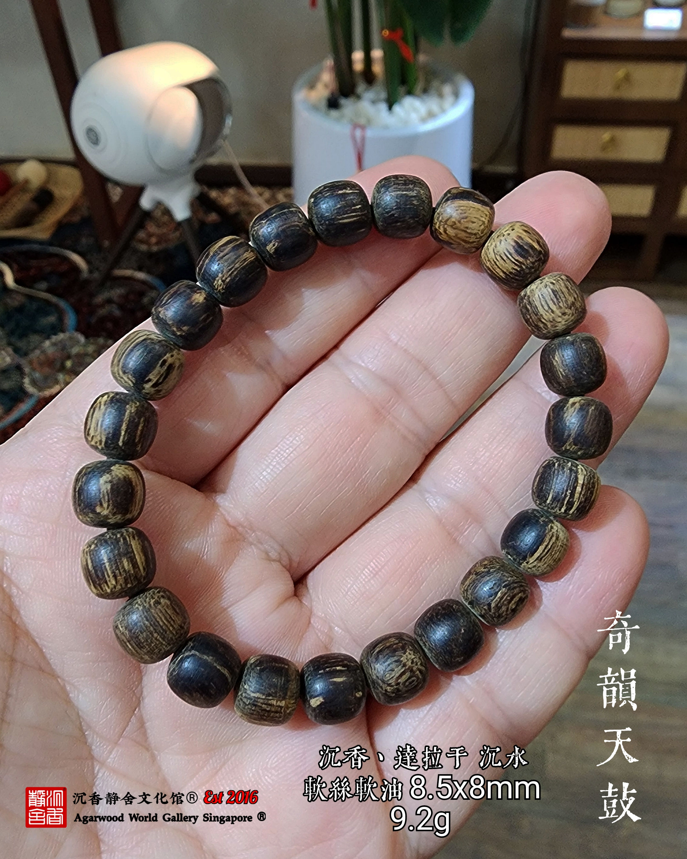 沉香、达拉干＂奇韵天鼓＂软丝软油 沉水