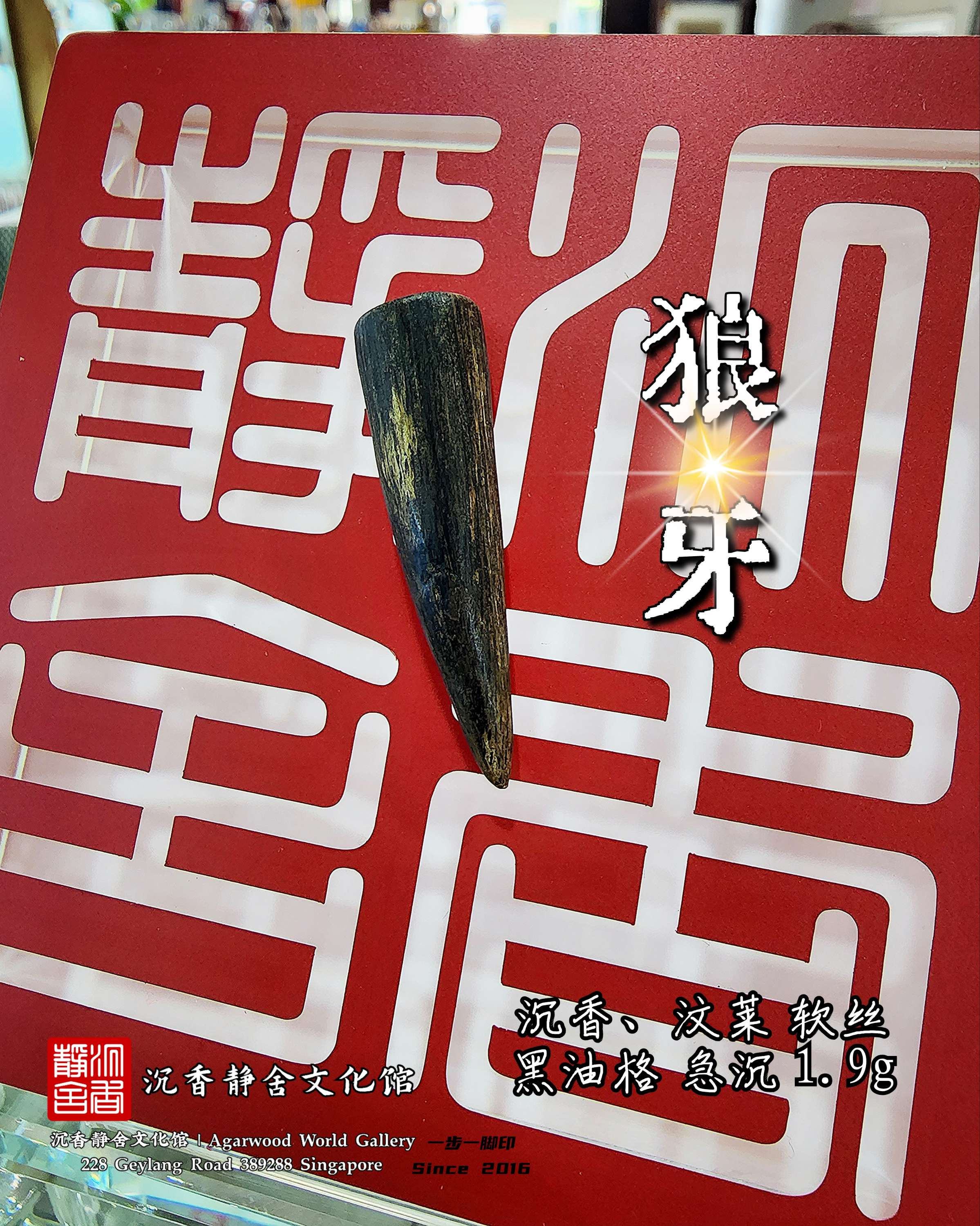 🌿Agarwood Brunei Pendant Wolf Teeth 🍂 沉香、狼牙 汶莱黑油软丝急沉🌿