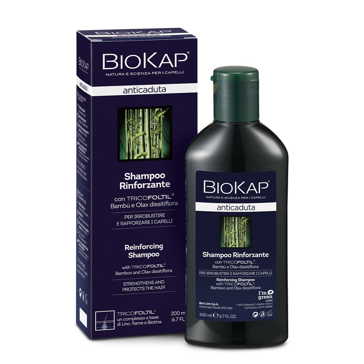 BioKap Anticaduta Shampoo Rinforzante. BioKap Hair Reinforcing Shampoo