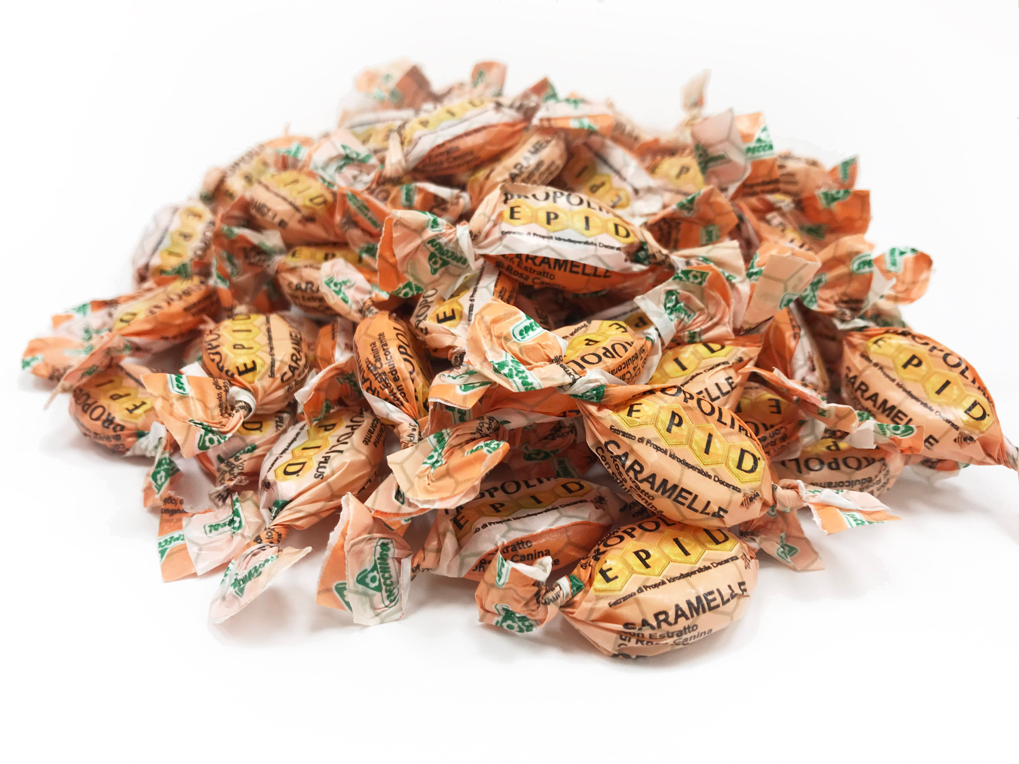 EPID® Caramelle alla Rosa Canina gusto Arancio -  Sacchetto da 100g