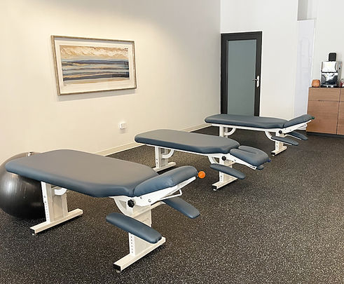Adjustment tables at Aviva Family Chiropractic in Paseo Caribe 