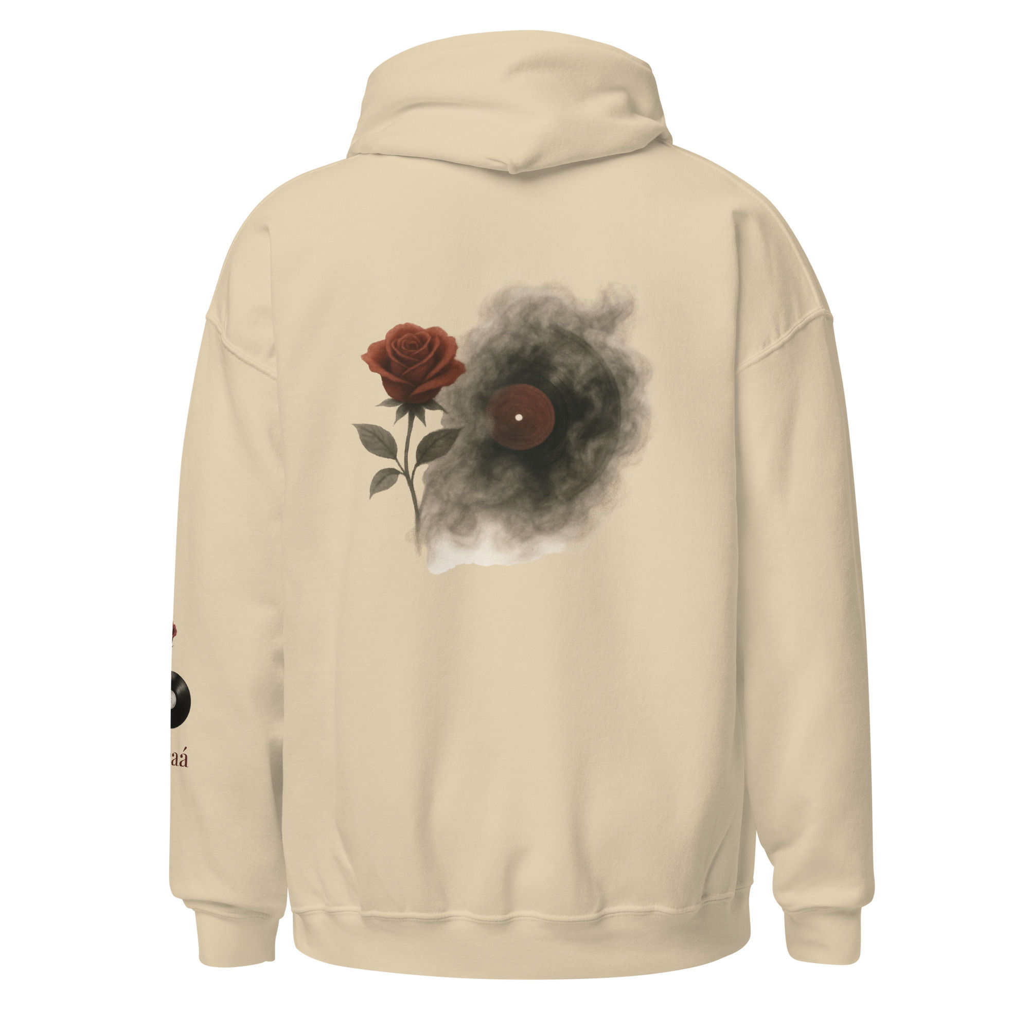 AALNEAÁ rose, smoke, & record unisex hoodie