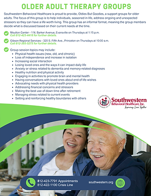 Older adult therapy groups