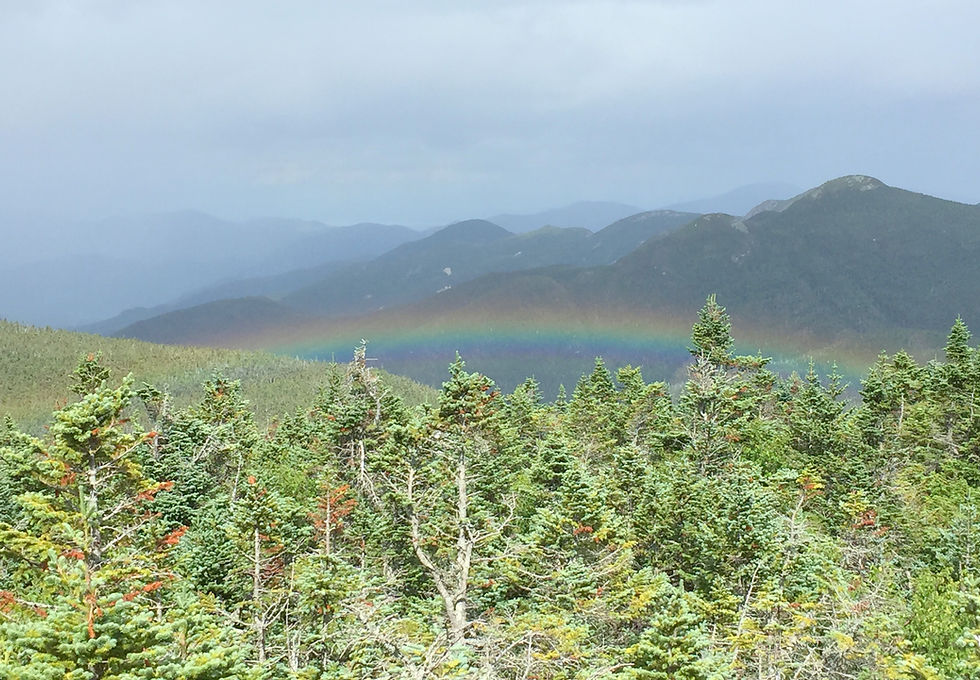 Rainbow on Mt. Marcy. Sueyoung loved the song, "The Rainbow Connection." Two of her young students performed a very touching version at her memorial service.