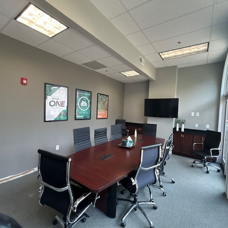 Commercial interior painting of conference room in Northeast Indiana