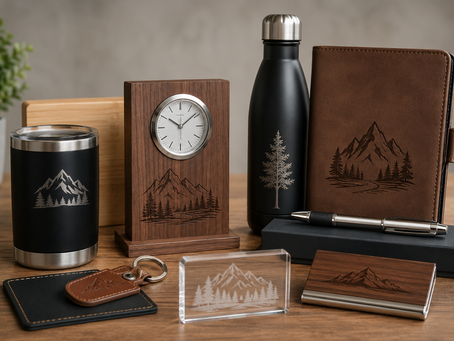 Custom engraved corporate gift set