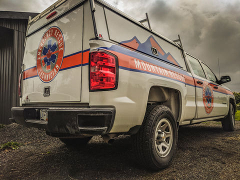 Branded vinyl wrap on van