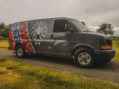 Full van wrap with custom design