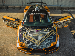 Sports car vinyl wrap design