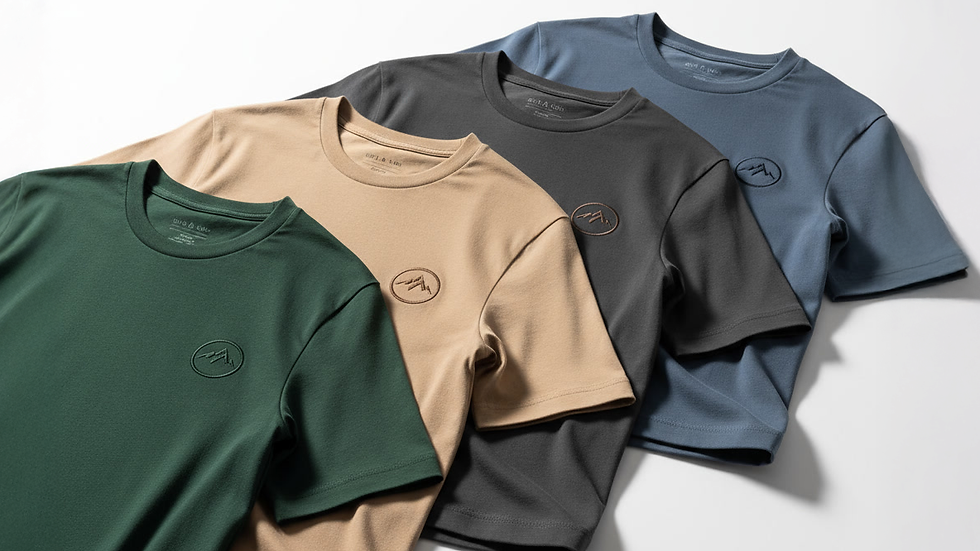 Custom t-shirts with embroidered logos for teams and businesses