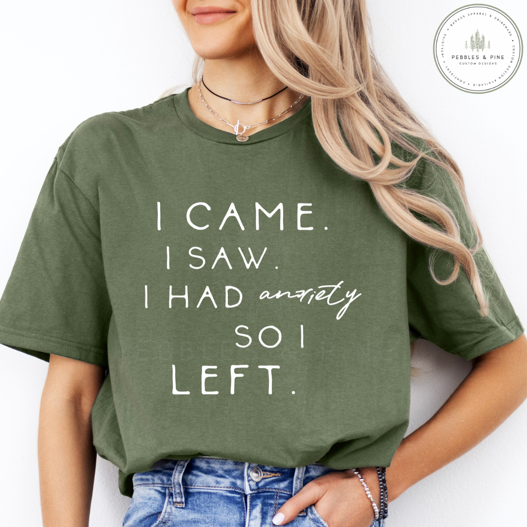 woman in green t-shirt