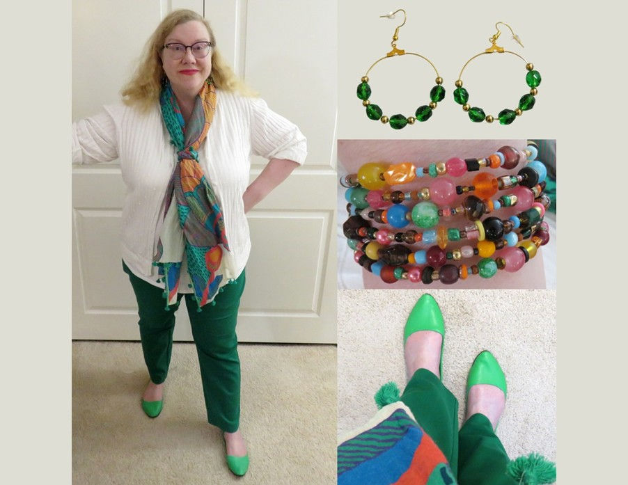 A Fresh Green and White Spring Outfit for SIA: August Macke's Promenade