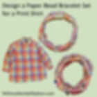 design a paper bead bracelet set