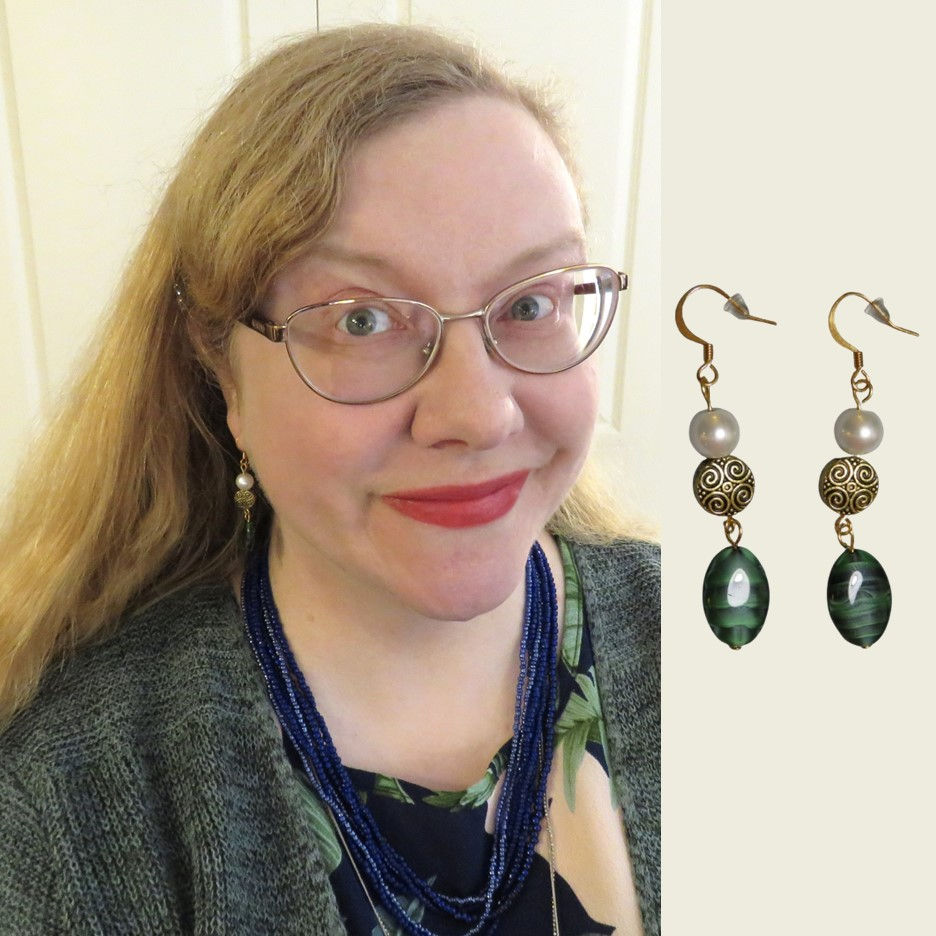 DIY bead soup earrings