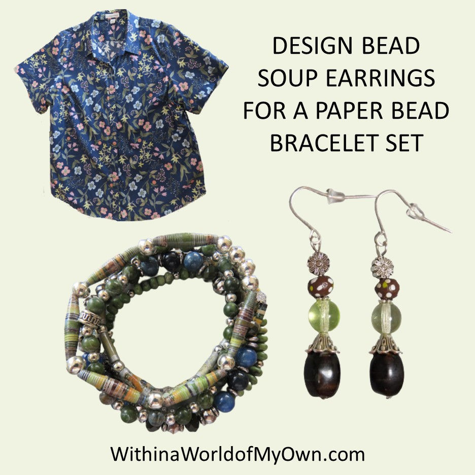 Design earrings for a scarf