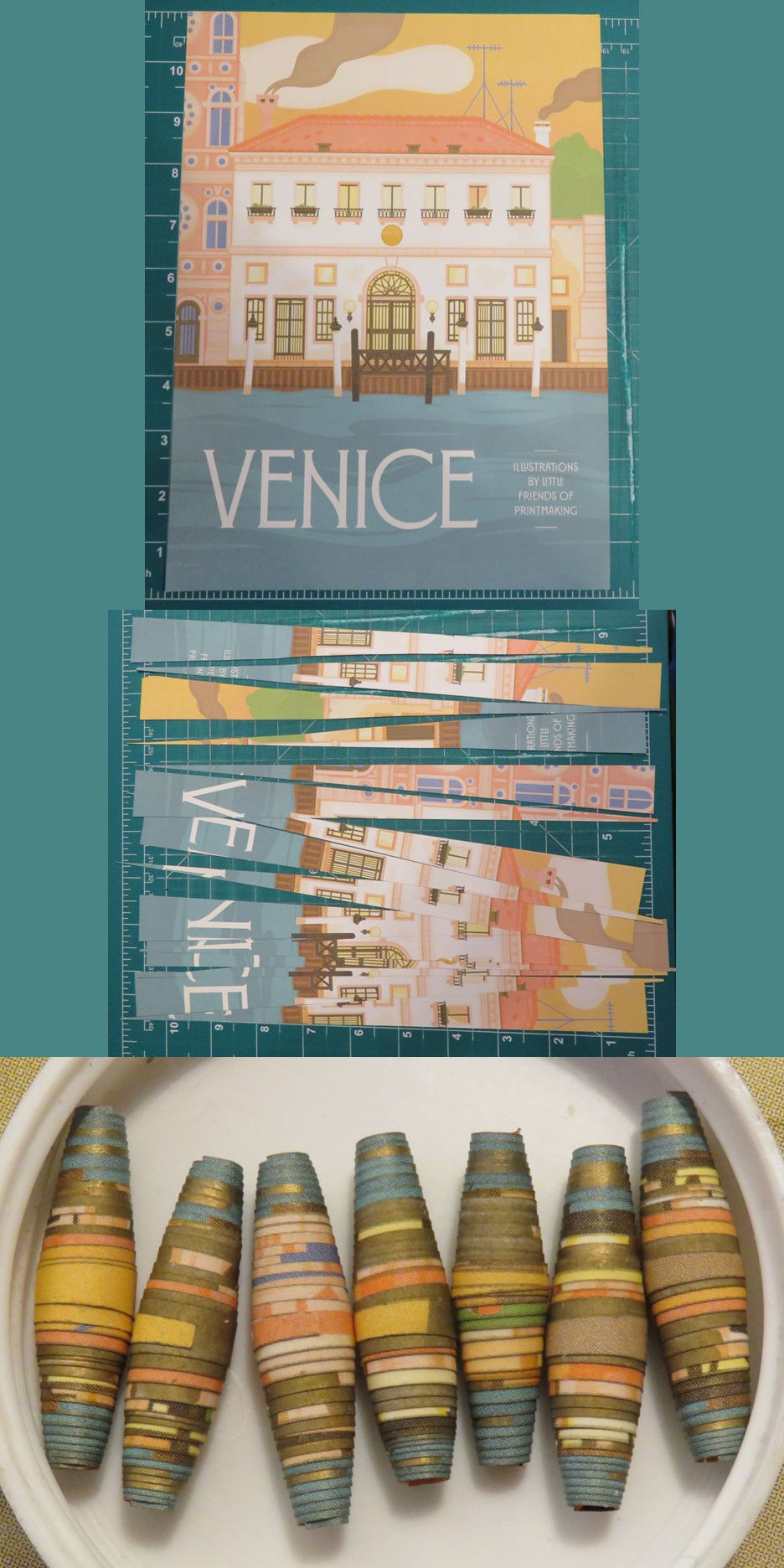 Paper bead page to bead example