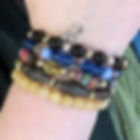 DIY beaded bracelet stack