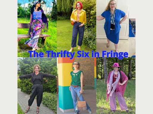 How to Wear a Fringe Scarf for a Colorful Classic Style with the Thrifty Six
