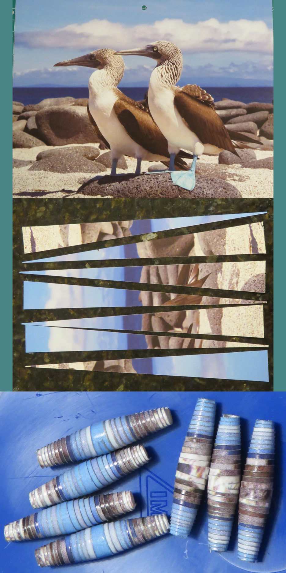 Paper bead page to bead example