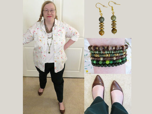 Brown Color Combos: Green & White