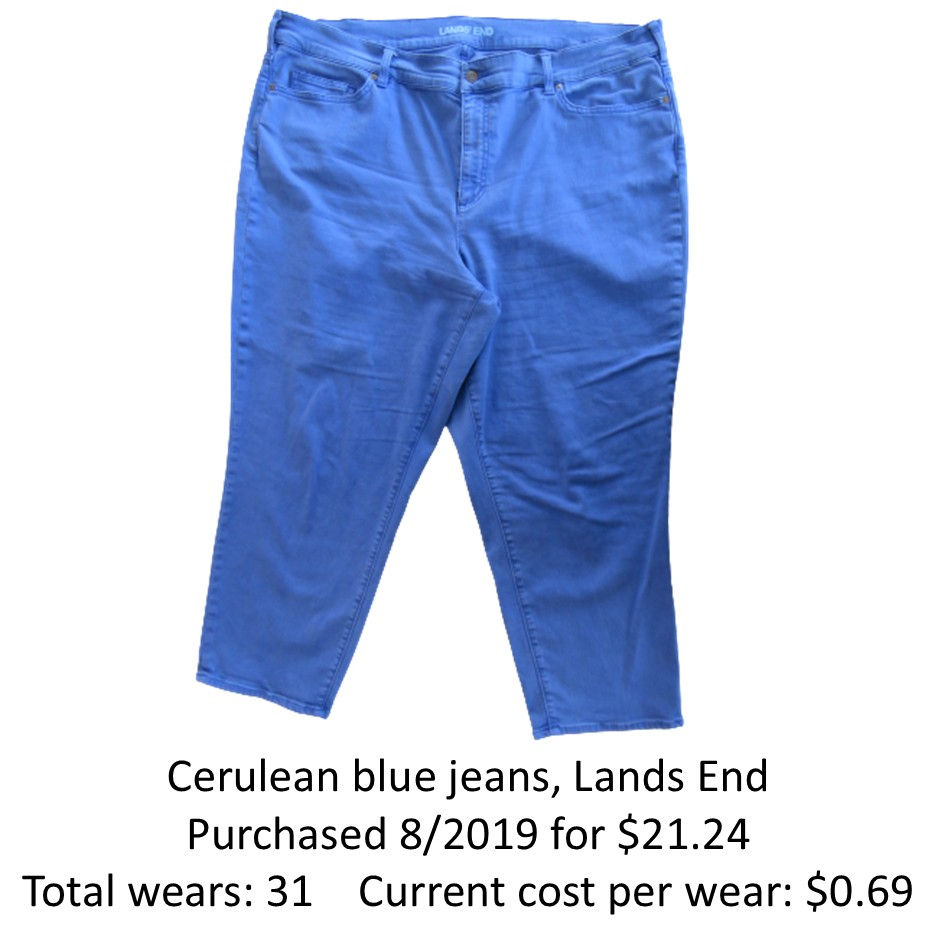 Cerulean blue jeans