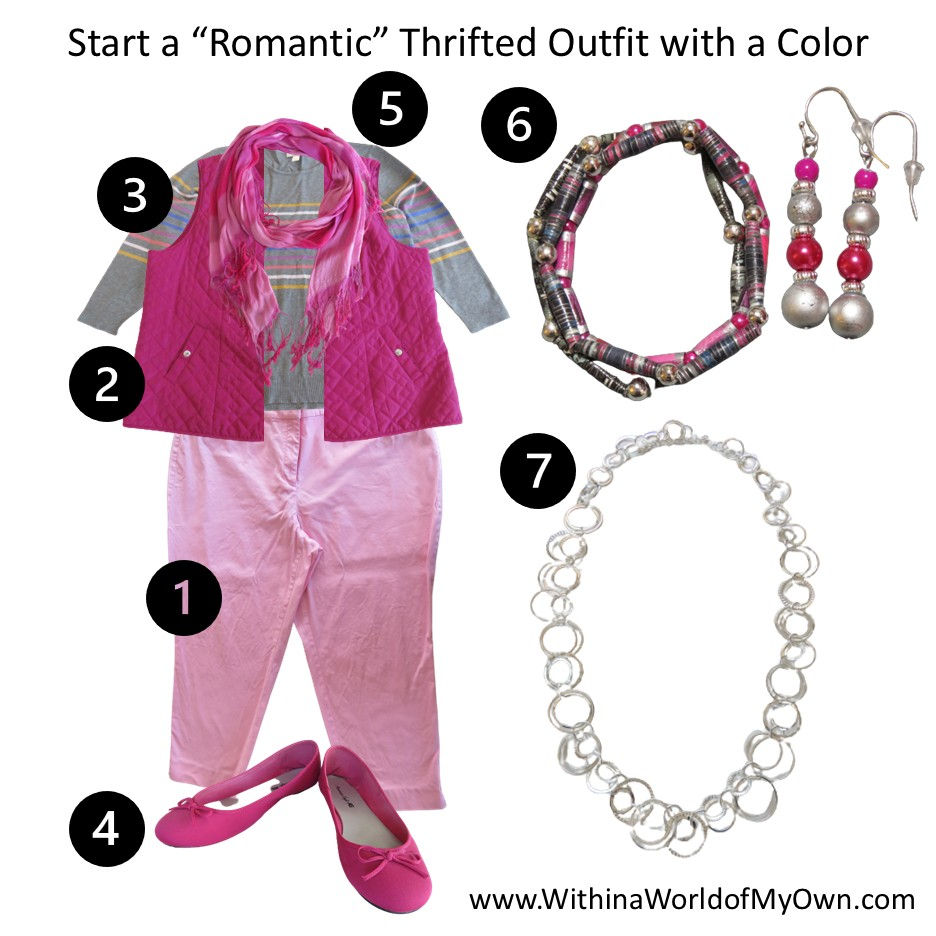 Outfit plan starting with a color and a theme