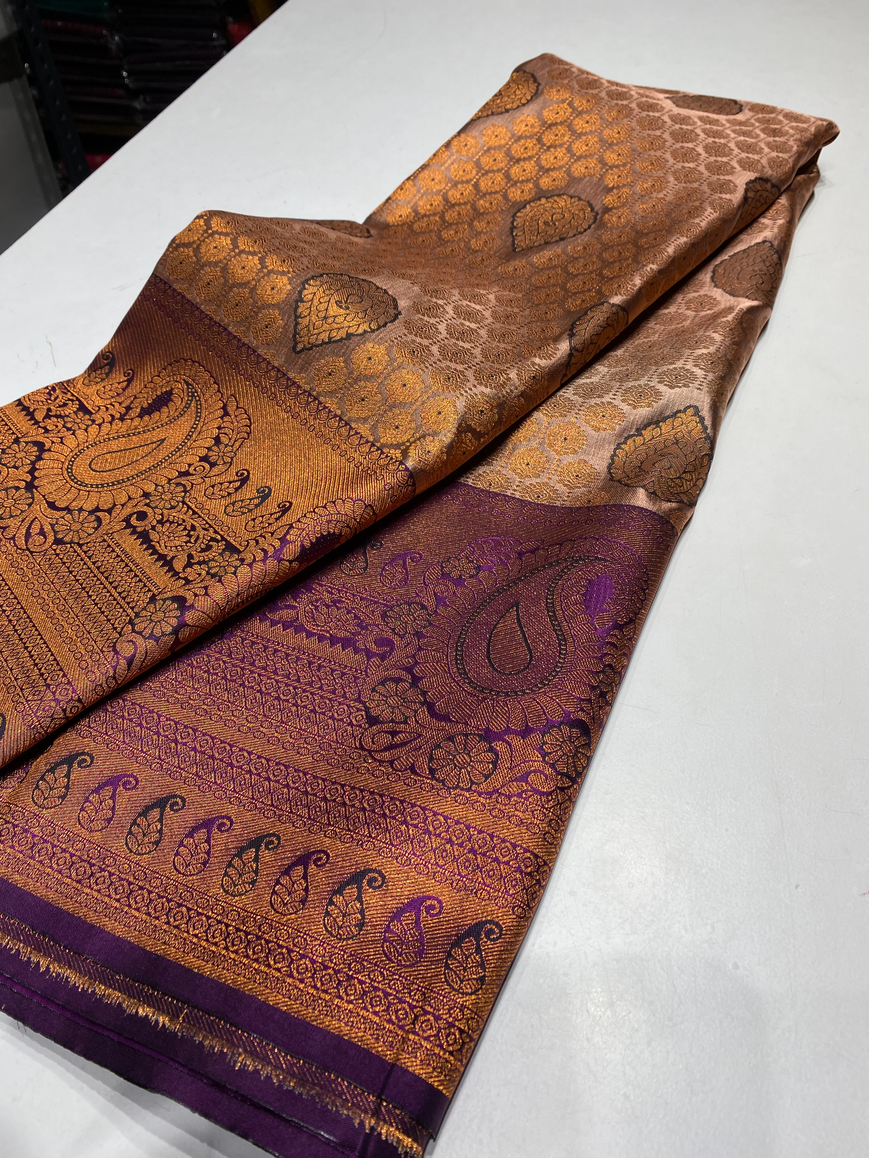 Bridal choco delight with purple 