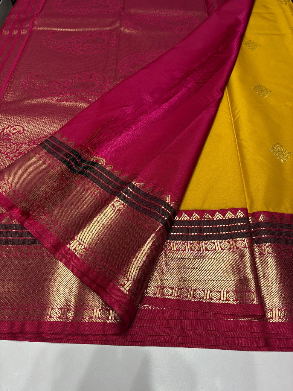 Thumbnail: Kolam - yellow pink 