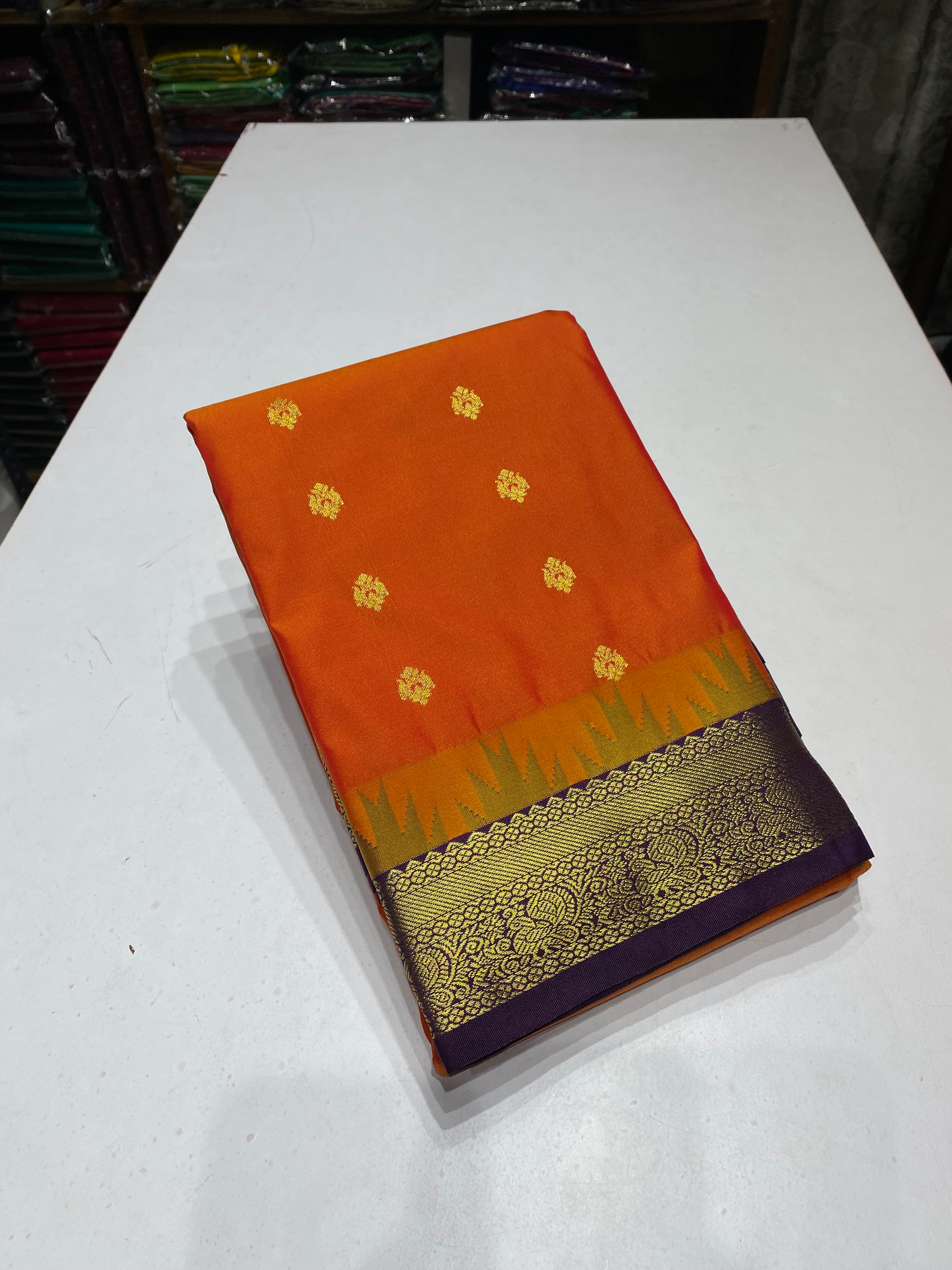 Dual orange &dark purple